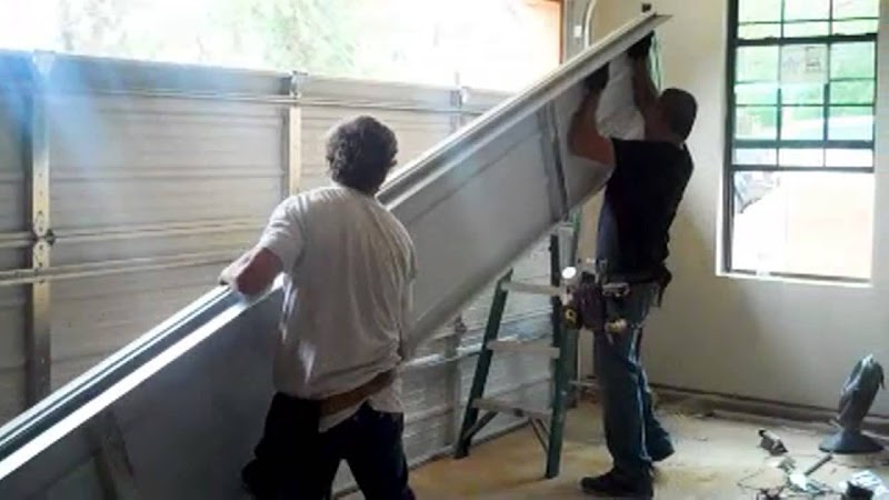 Completed garage door project in Los Angeles